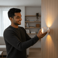 Magnetic Cordless Rotating Wall Light