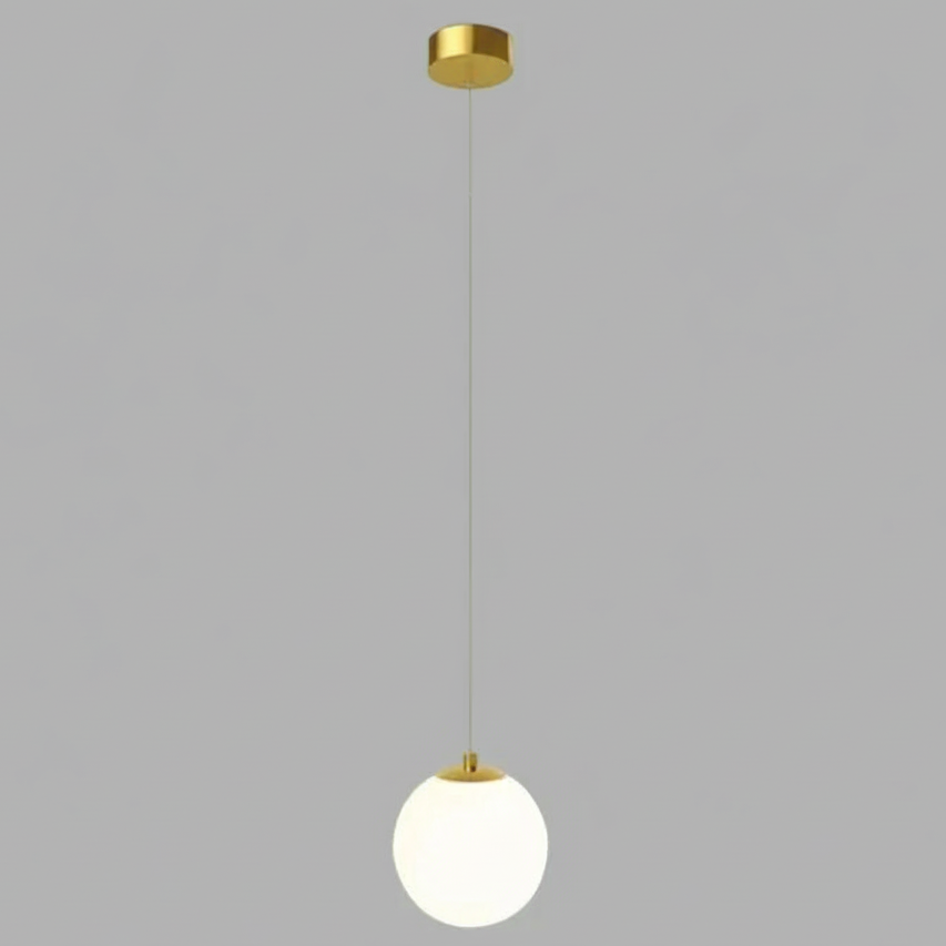 Solvara Nordic Opal Glass Globe Pendant Light