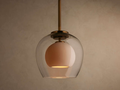 Double Dome Glass Pendant