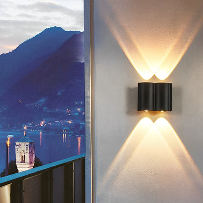 Wave LED Outdoor Wall Light