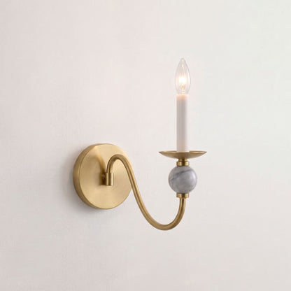 Marble Ball Wall Sconce