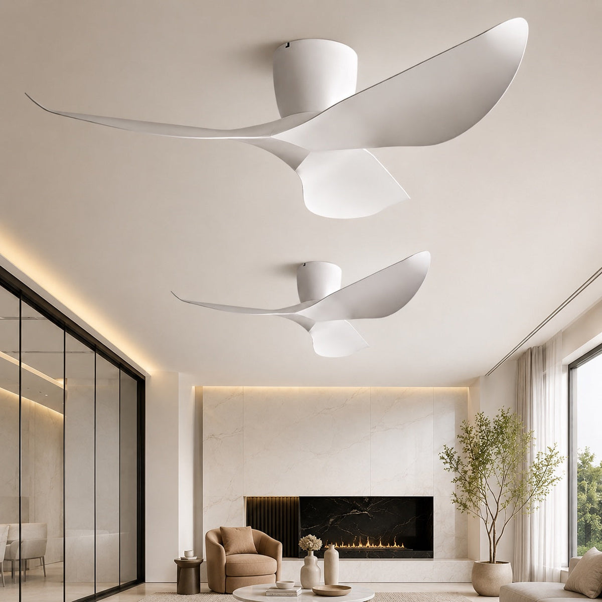 Sculpted Wing Ceiling Fan