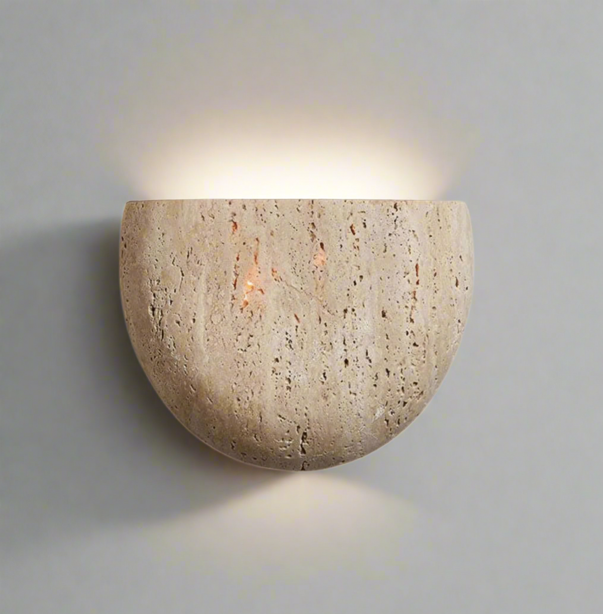 Cavelle Wabi-Sabi Travertine Wall Sconce