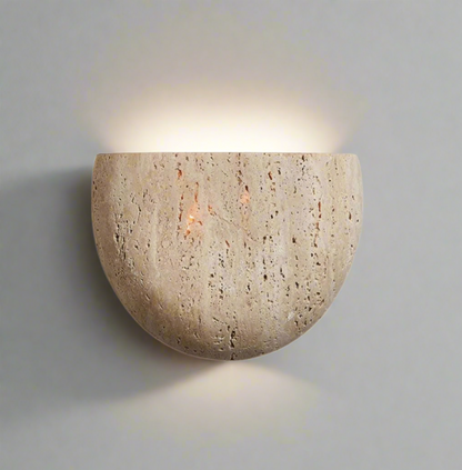 Cavelle Wabi-Sabi Travertine Wall Sconce