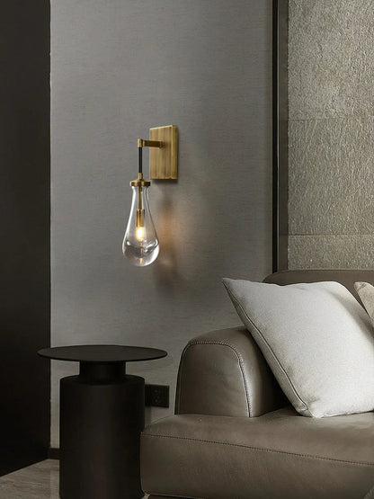 Teardrop Glass Wall Light