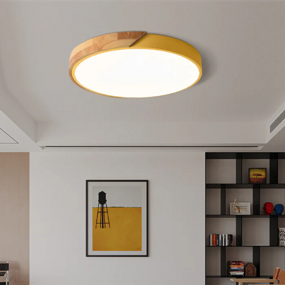 Skalvi Scandinavian Wood Ceiling Light