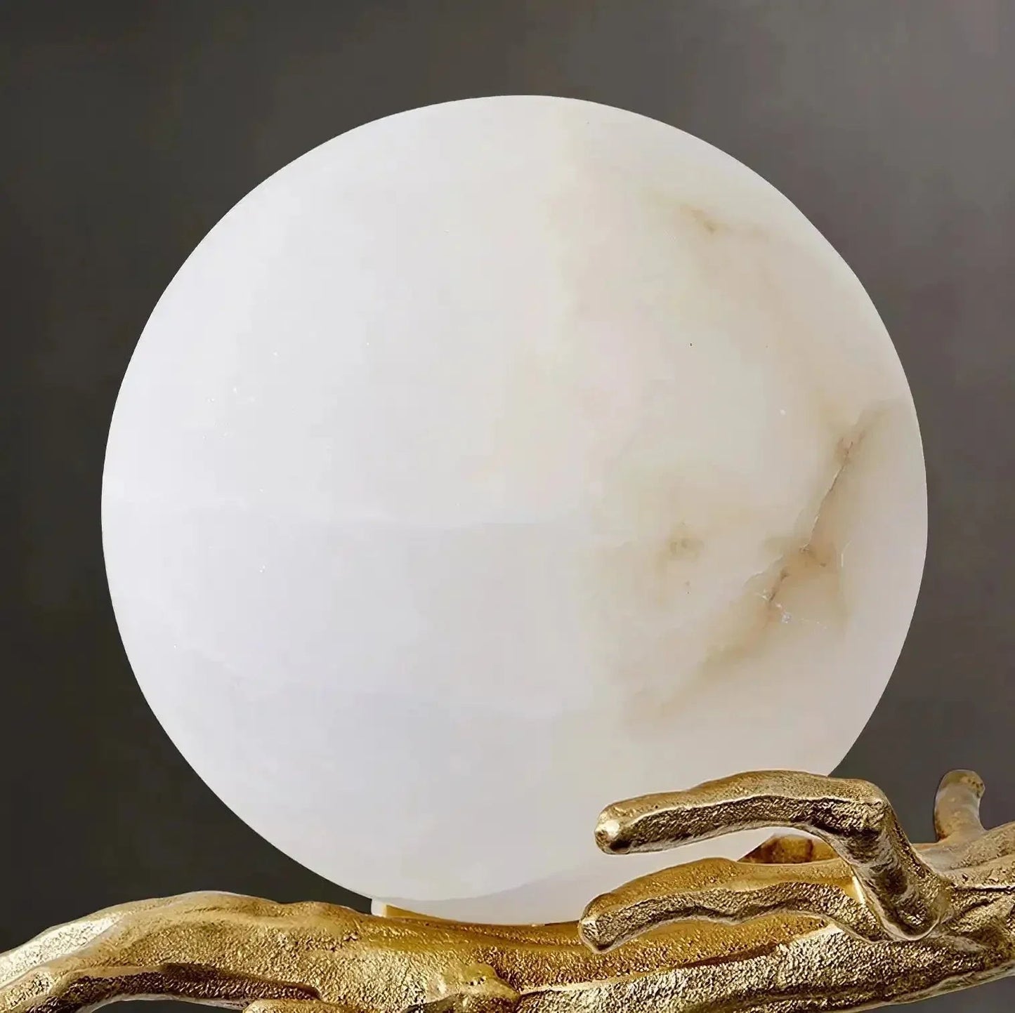 Brass Branch Alabaster Wall Light