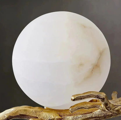 Brass Branch Alabaster Wall Light