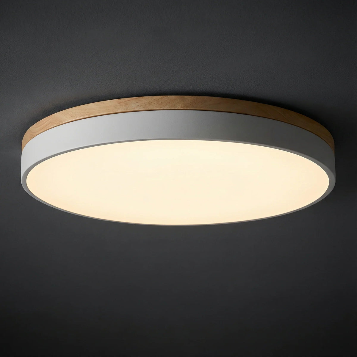 Lumbra Minimalist Wood Flush Ceiling Light