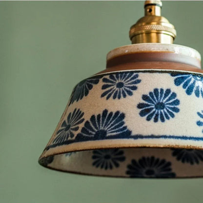 Tessaly Rustic Ceramic Pendant Light