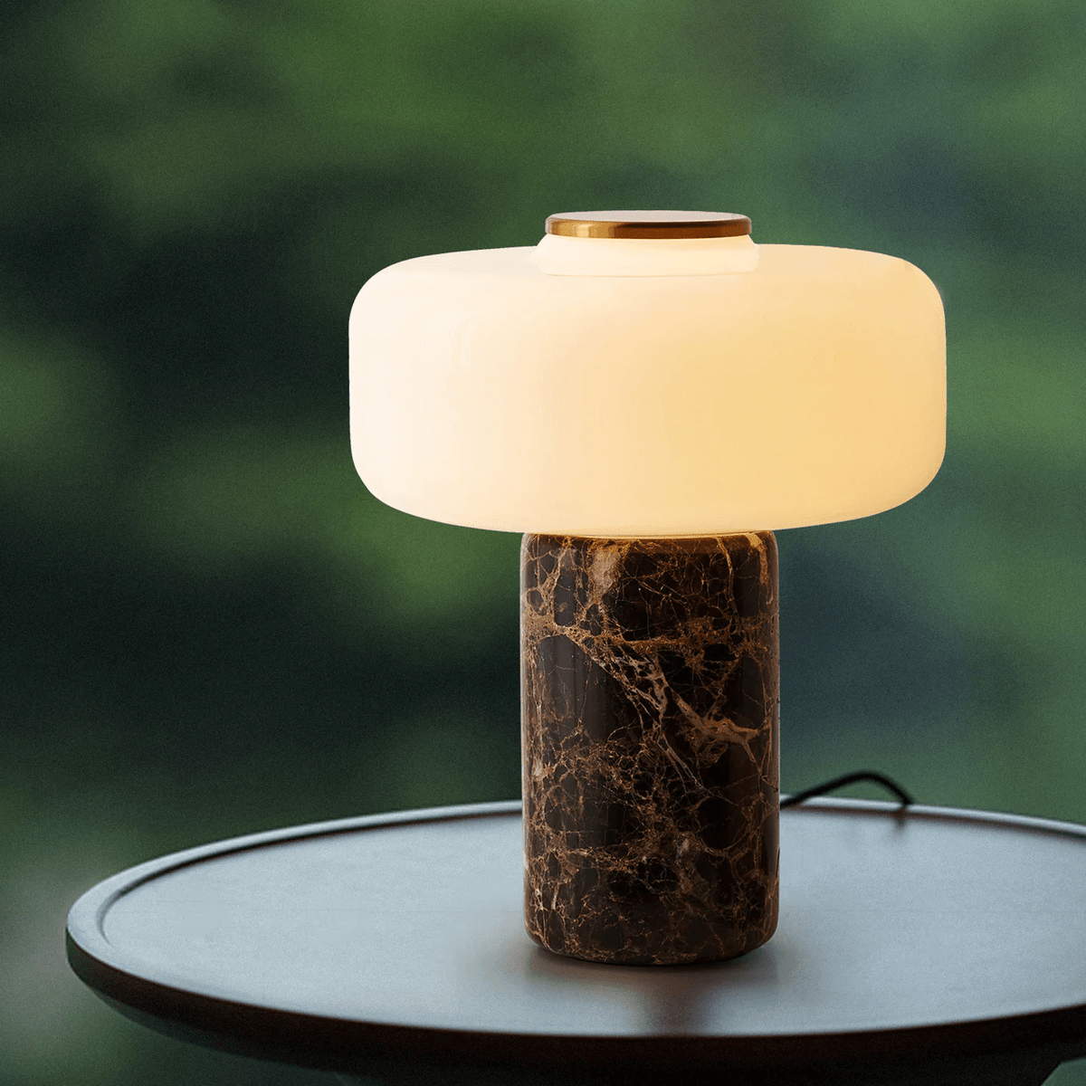 Marble Opal Dome Table Lamp