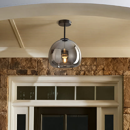 Velsora Modern Copper Glass Ceiling Light