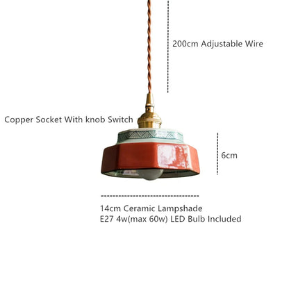 Quendra Nordic Ceramic Pendant Light