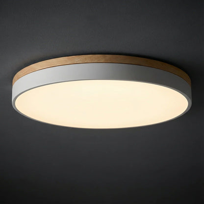 Dimmable Wood Panel Ceiling Light