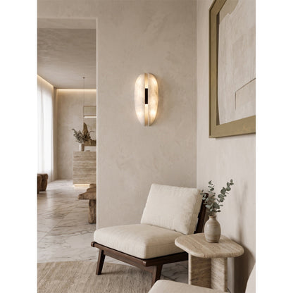 Sculptural Alabaster Wall Light