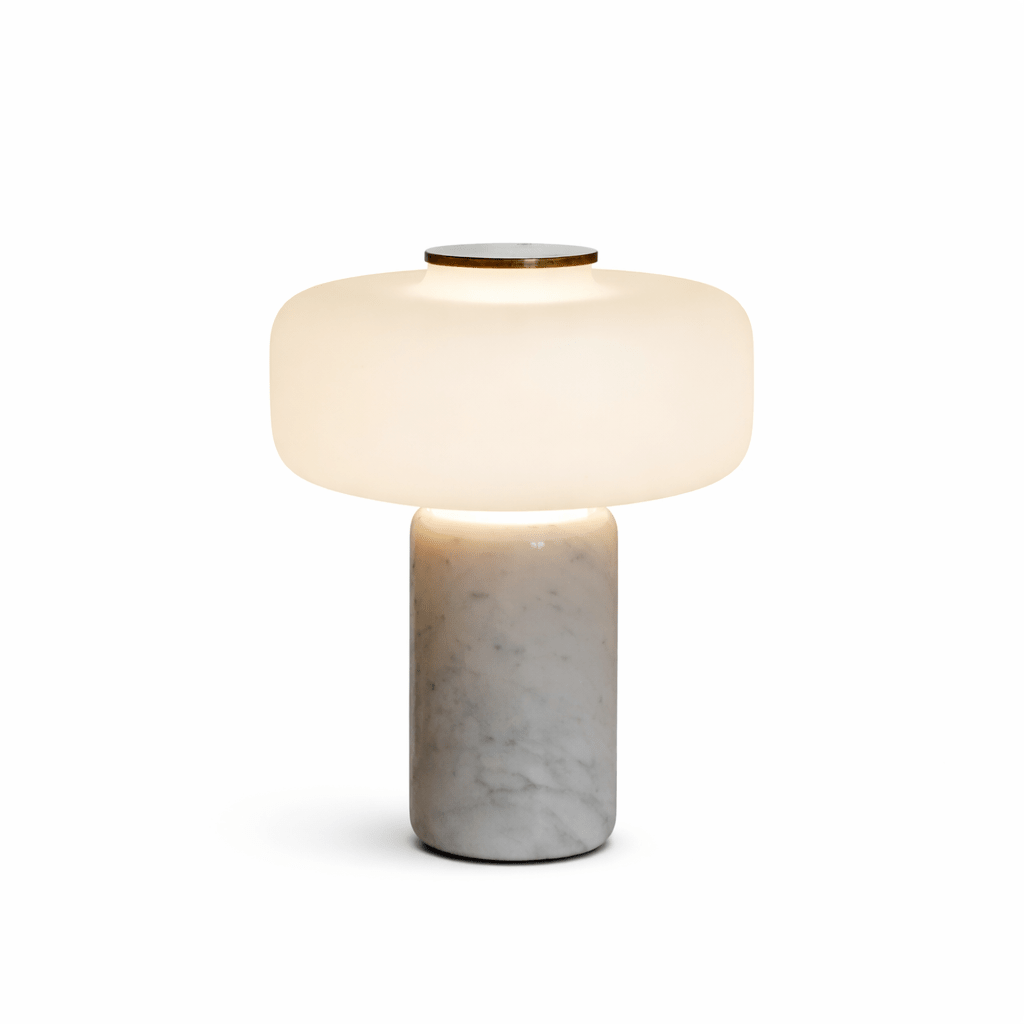 Marble Opal Dome Table Lamp