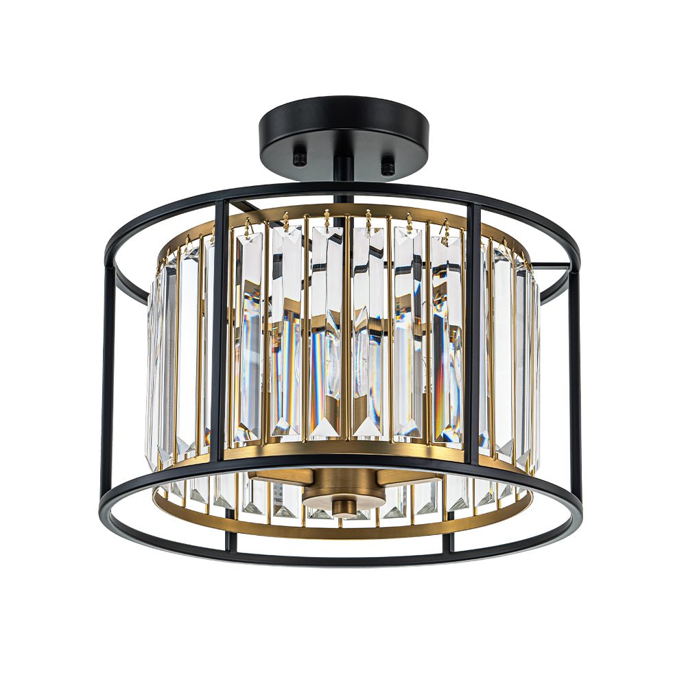 Open Frame Crystal Ceiling Light