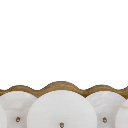 Lunavey Modern Alabaster Disc Vanity Light