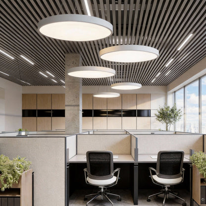Circular Metal Ring Pendant Light