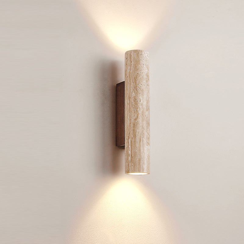 Torvela Japandi Travertine Wall Light
