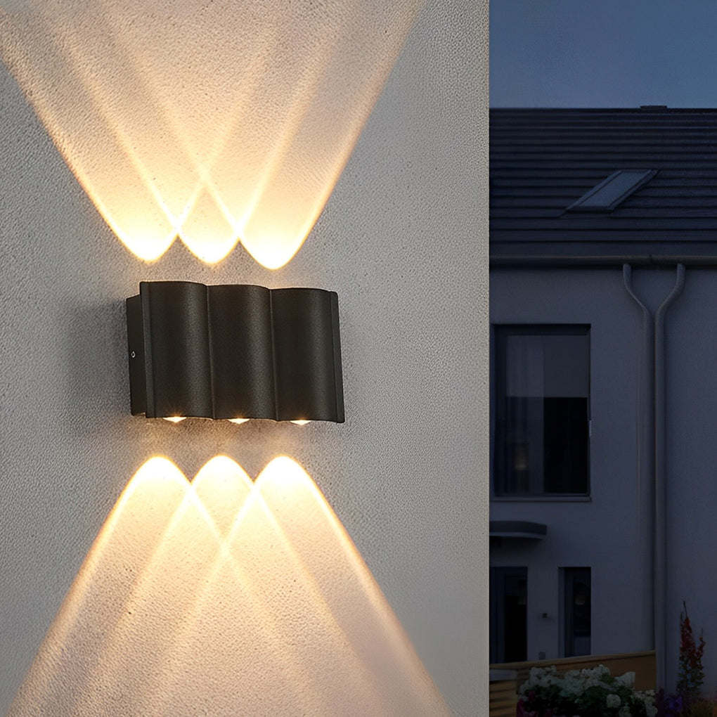 Wave LED Outdoor Wall Light