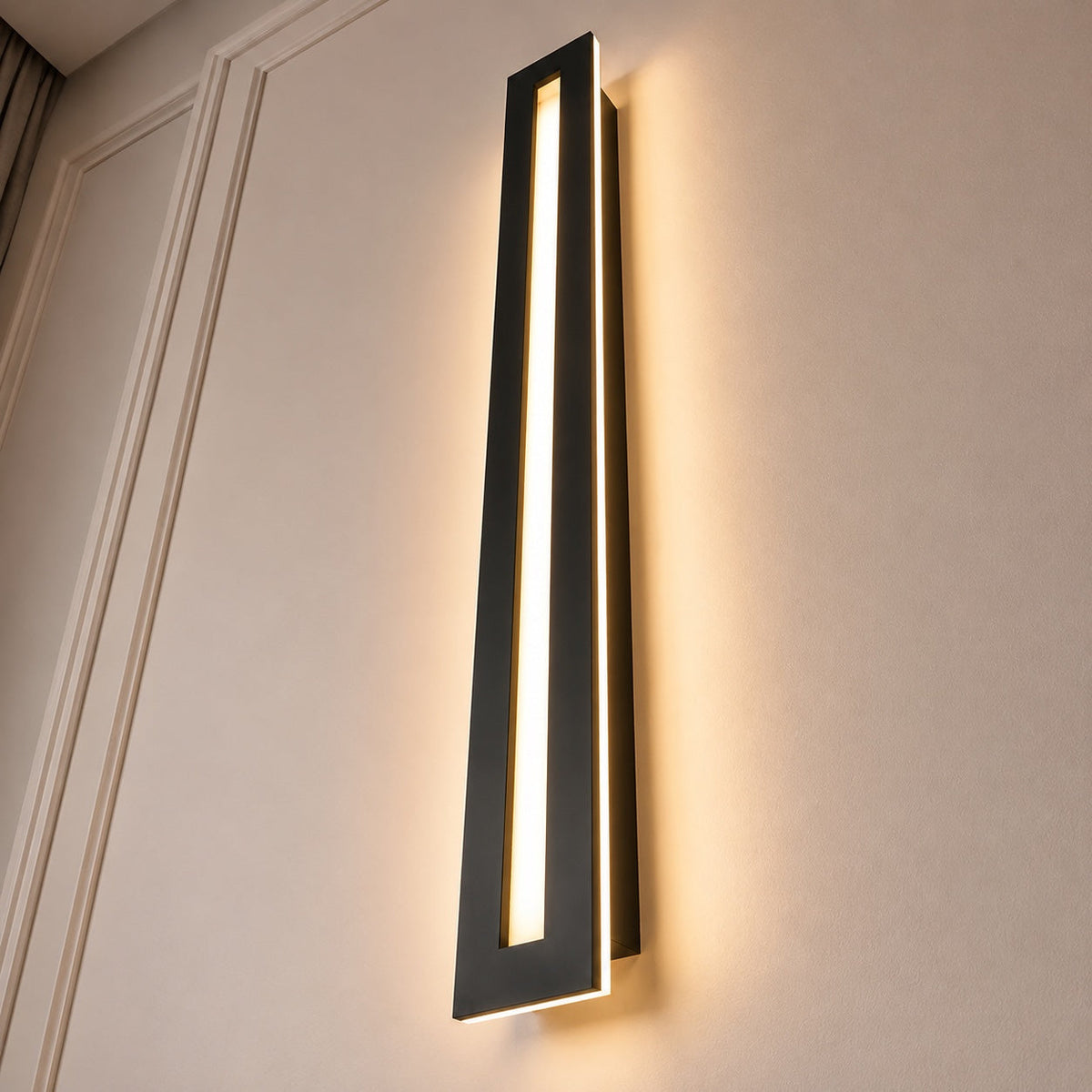 Linear Iron Acrylic Wall Light
