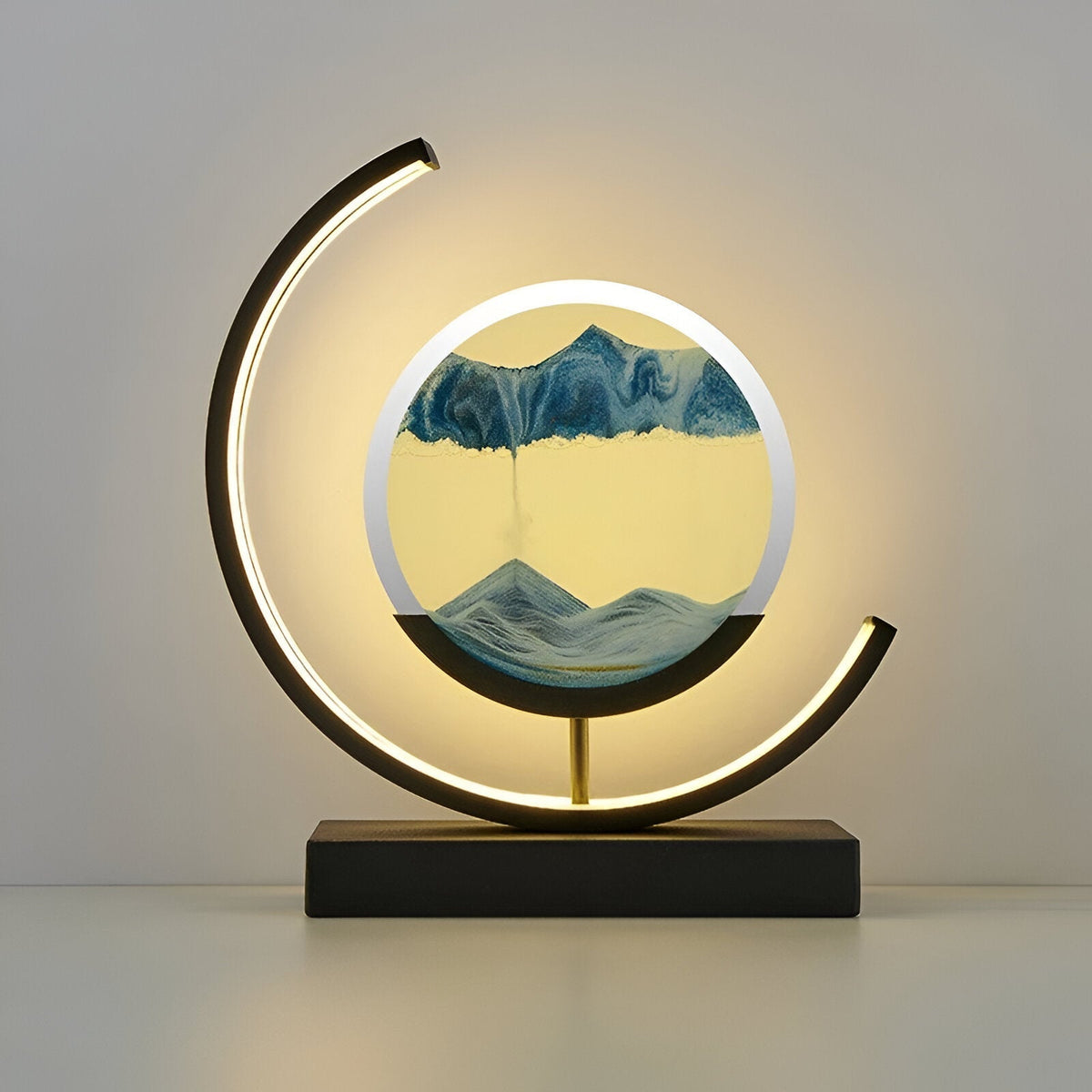Sandveil Minimalist Aluminium Sand Art Table Lamp