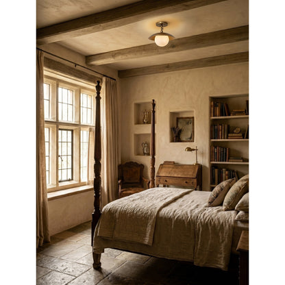 Hammered Dome Flush Ceiling Light