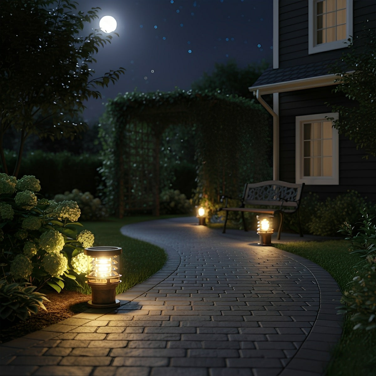 Velmora Modern Aluminium Garden Bollard Light