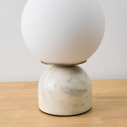Marble Dome Globe Table Lamp