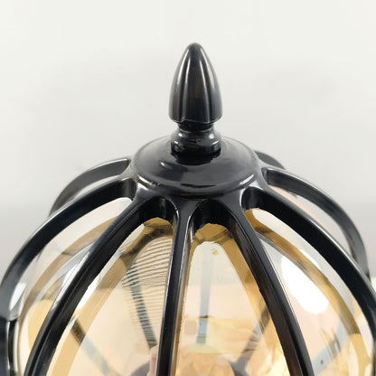Classic Caged Glass Post Lantern
