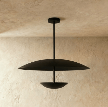 Wide Disc Metal Pendant Light