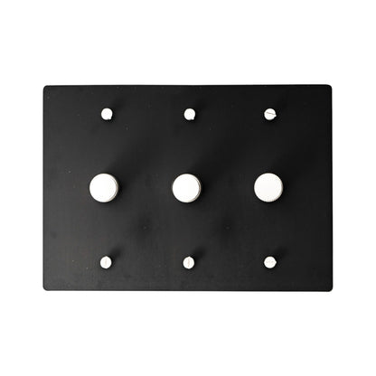 Faylore Vintage Brass 3-Gang Rotary Dimmer Switch