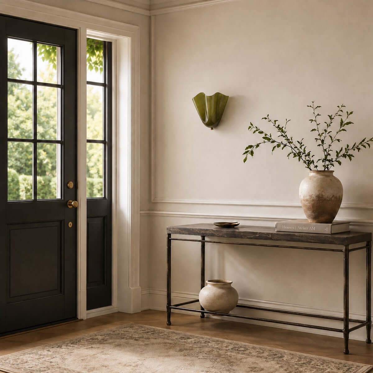 Draped Glass Wall Light