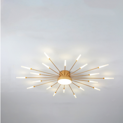 Pyrenna Starburst Metal Firework Ceiling Light