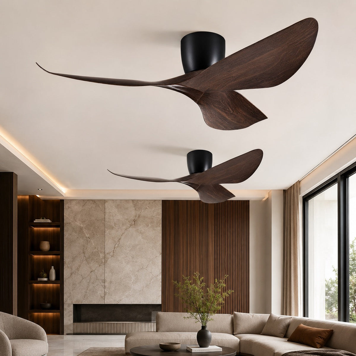 Sculpted Wing Ceiling Fan