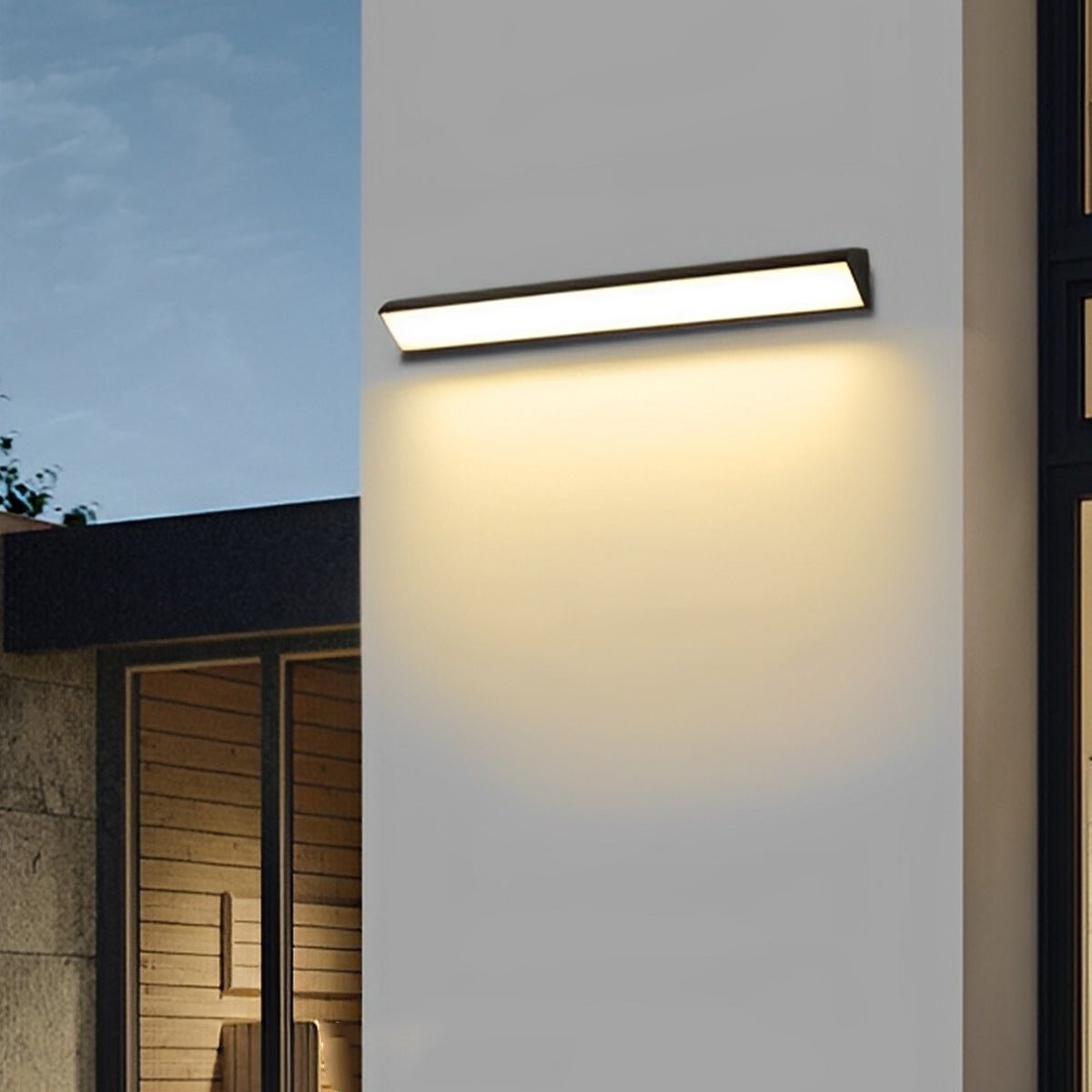 Tanvelle Minimalist Aluminium Linear Outdoor Wall Light