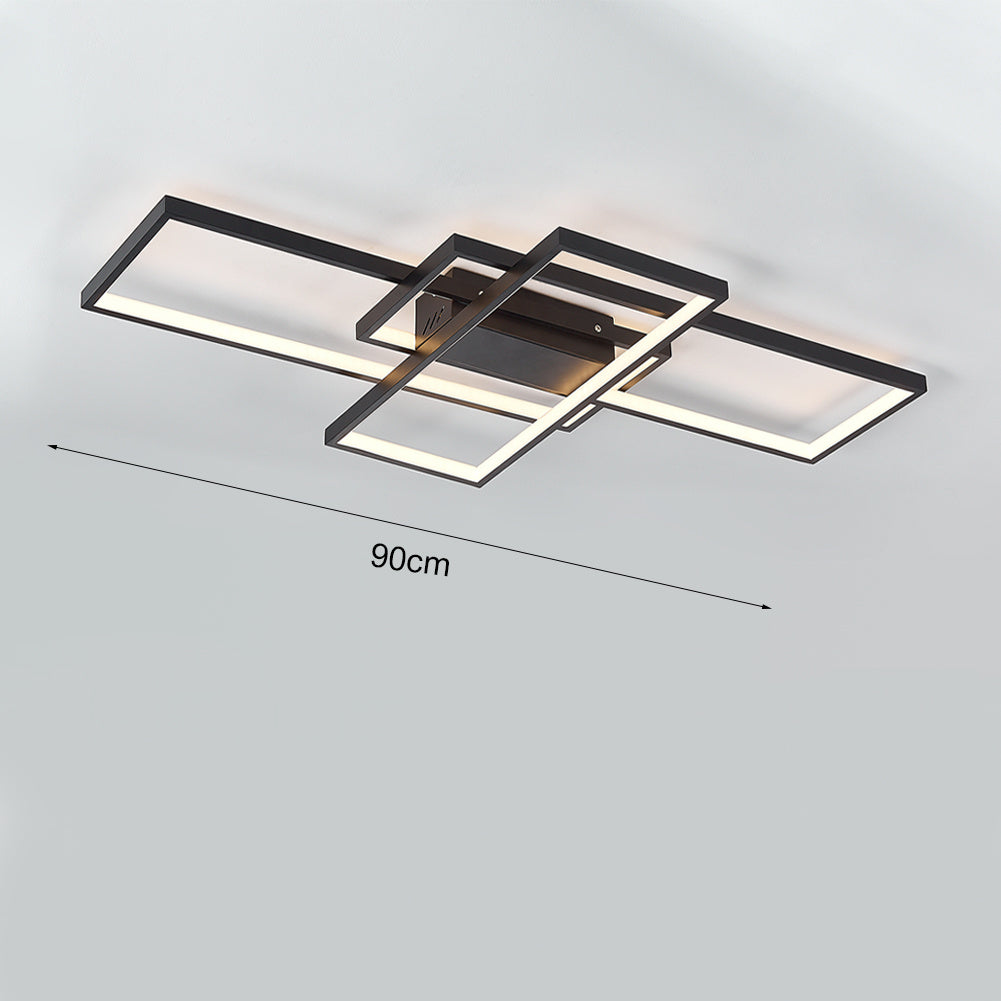 Quadris Bauhaus Metal Rectangular Ceiling Light