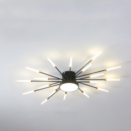 Pyrenna Starburst Metal Firework Ceiling Light