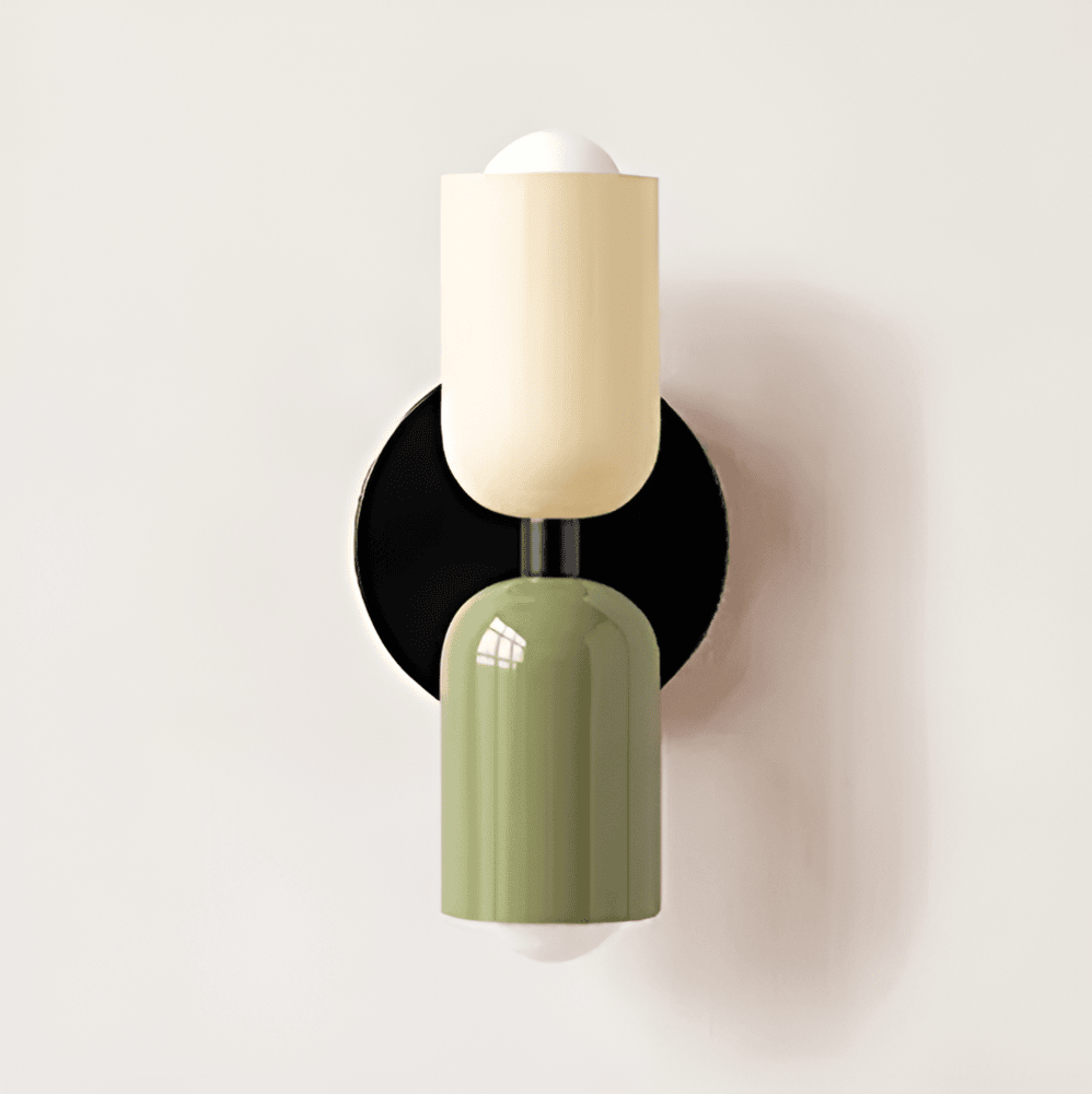 Miravel Bauhaus Iron Capsule Wall Light