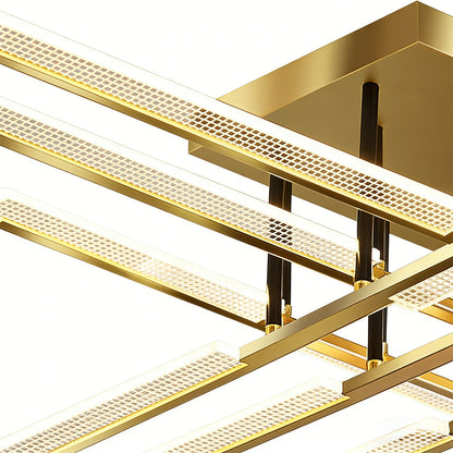 Gold Linear Bar Ceiling Light