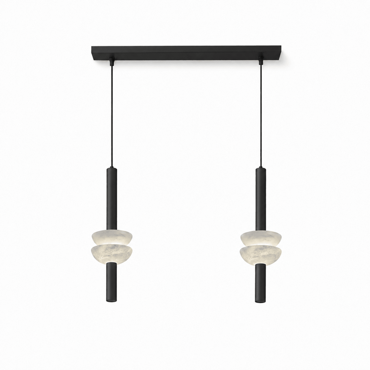 Alabaster Disc Pendant Light