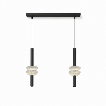Alabaster Disc Pendant Light