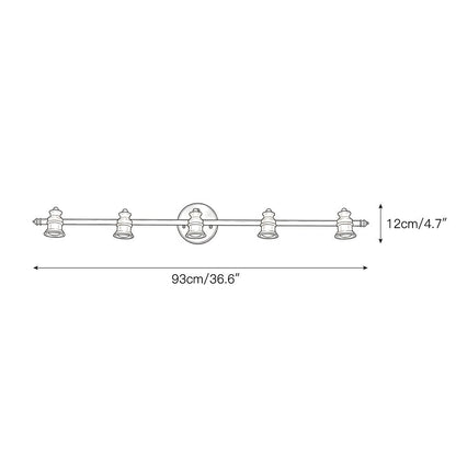 Brass Linear Spotlight Wall Light