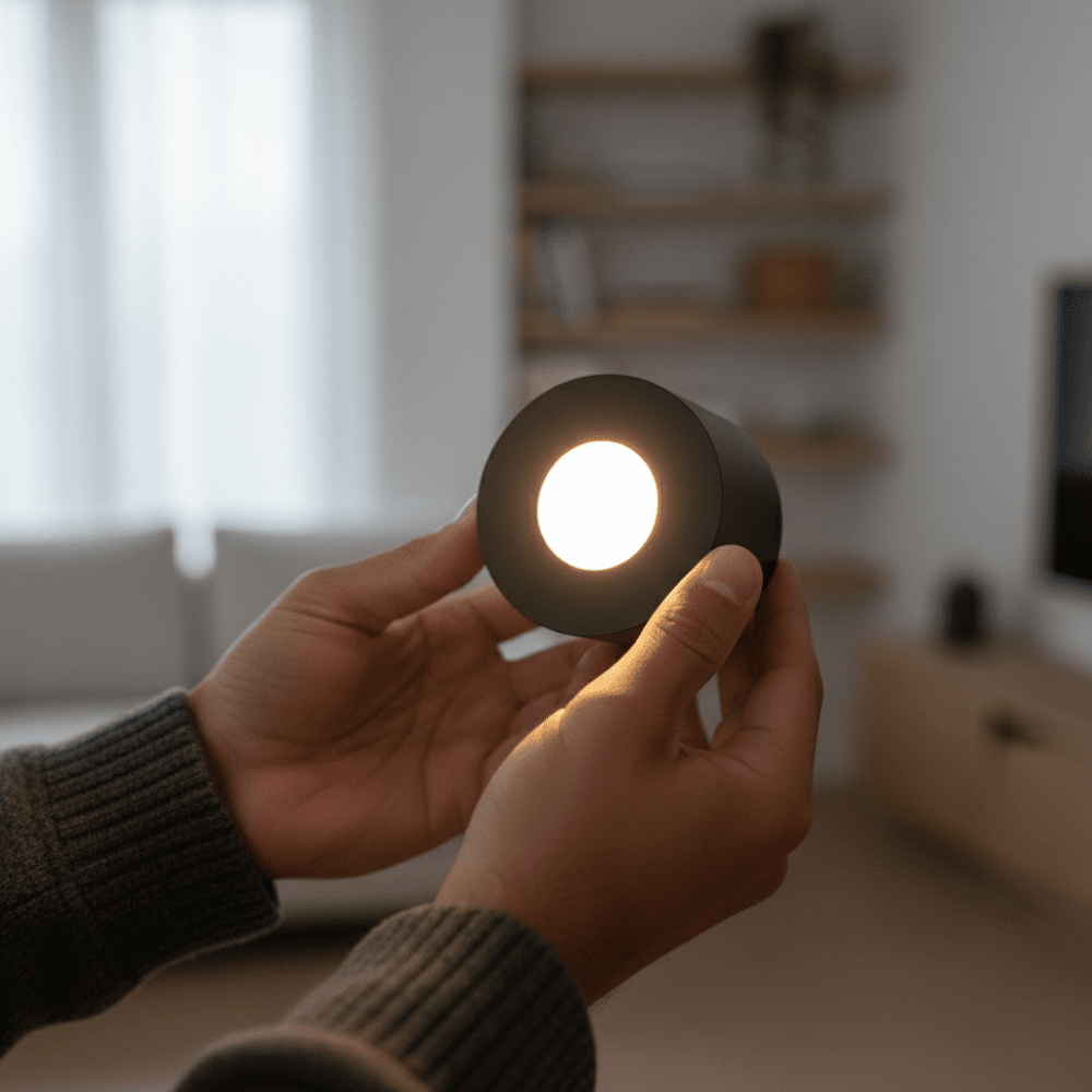 Magnetic Cordless Rotating Wall Light