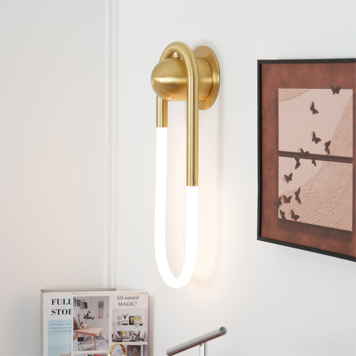 Oval Acrylic Tube Wall Light