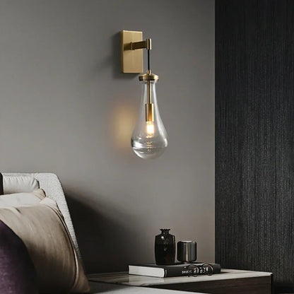 Teardrop Glass Wall Light