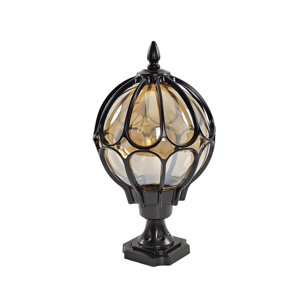 Classic Caged Glass Post Lantern