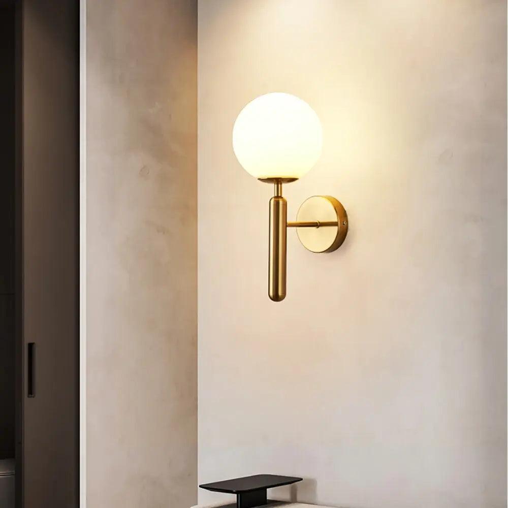 Ophira Modern Glass Globe Wall Light