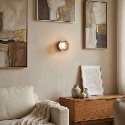 Round Coloured Wall Light
